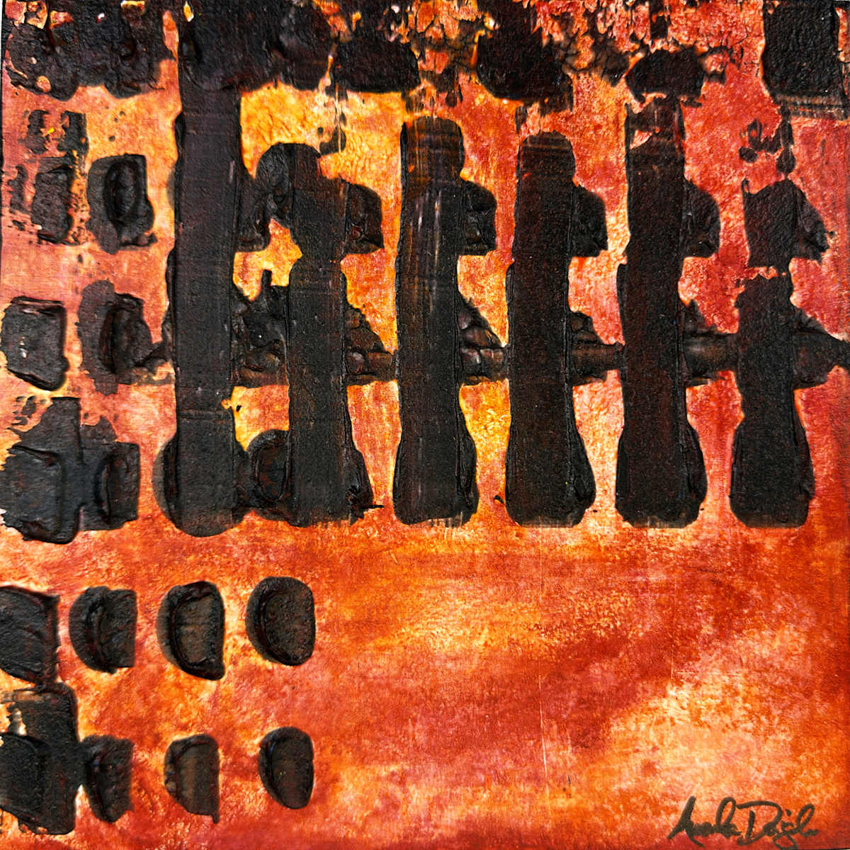 Embers by Amanda Daigle  Image: ORIGINAL available – ready to hang, mounted in black floater frame.
GICLÉE PRINTS also available.