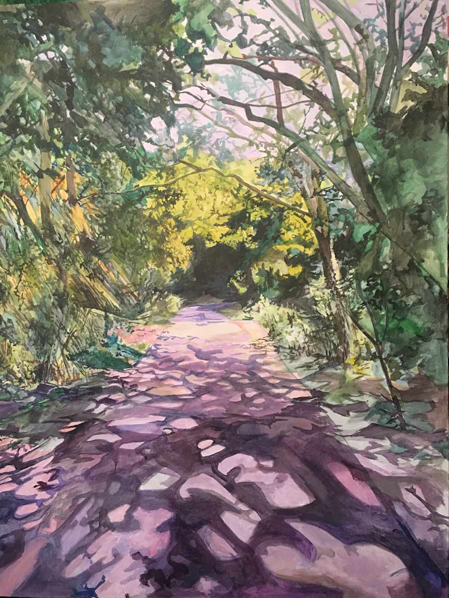 Hackney Path (Dappled Purple) by Sarah Dee Barrett, Image 1.