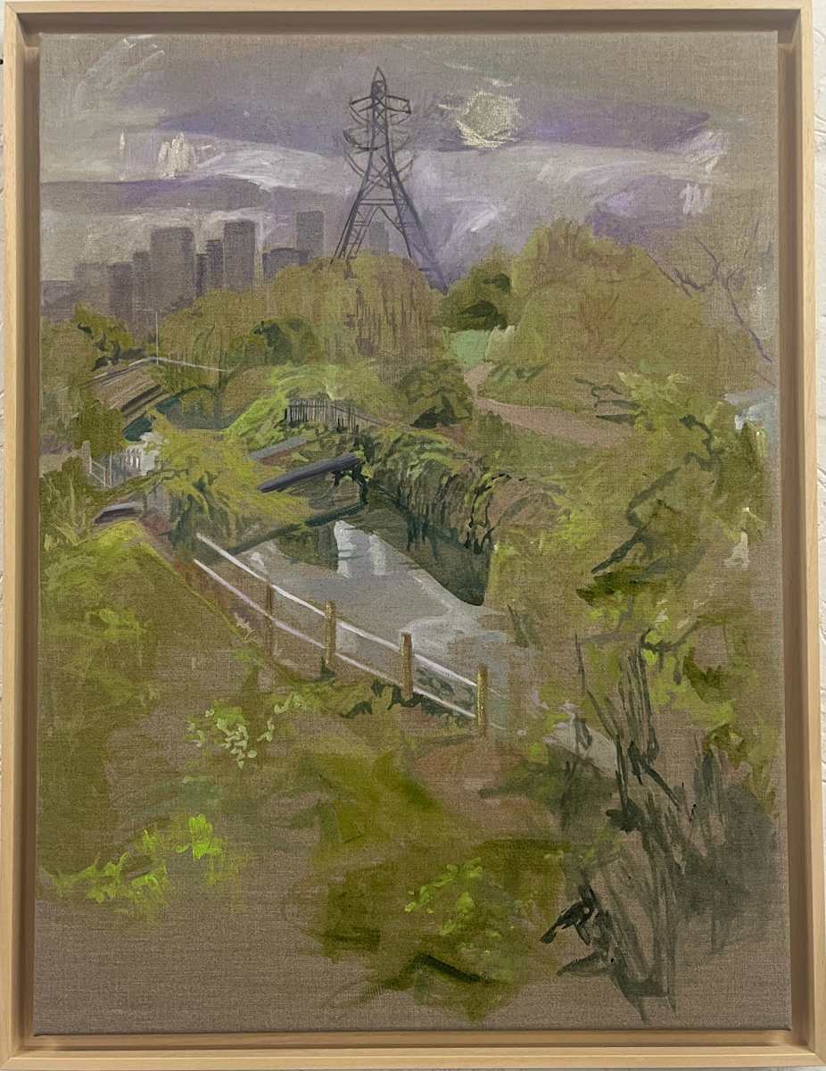 Large Pylon View (Walthamstow Wetlands) by Sarah Dee Barrett 