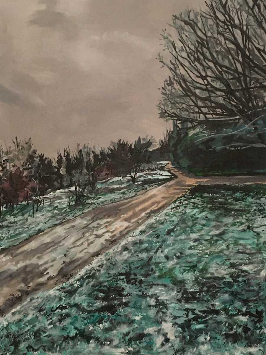 Marshes in Late December (Frost) by Sarah Dee Barrett 