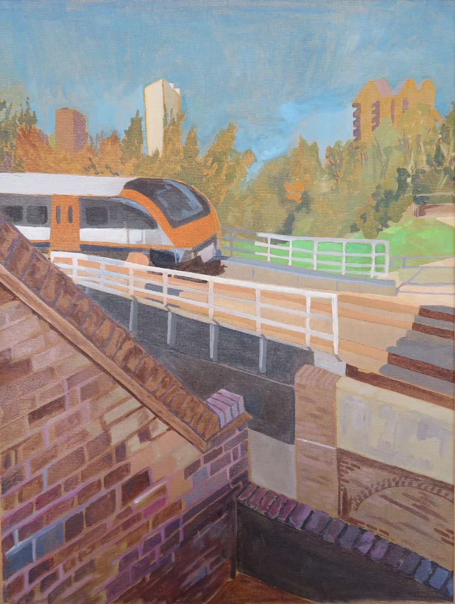 Overground Train by Sarah Dee Barrett 