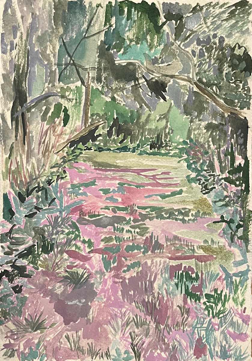Pink Landscape by Sarah Dee Barrett, Image 1.
