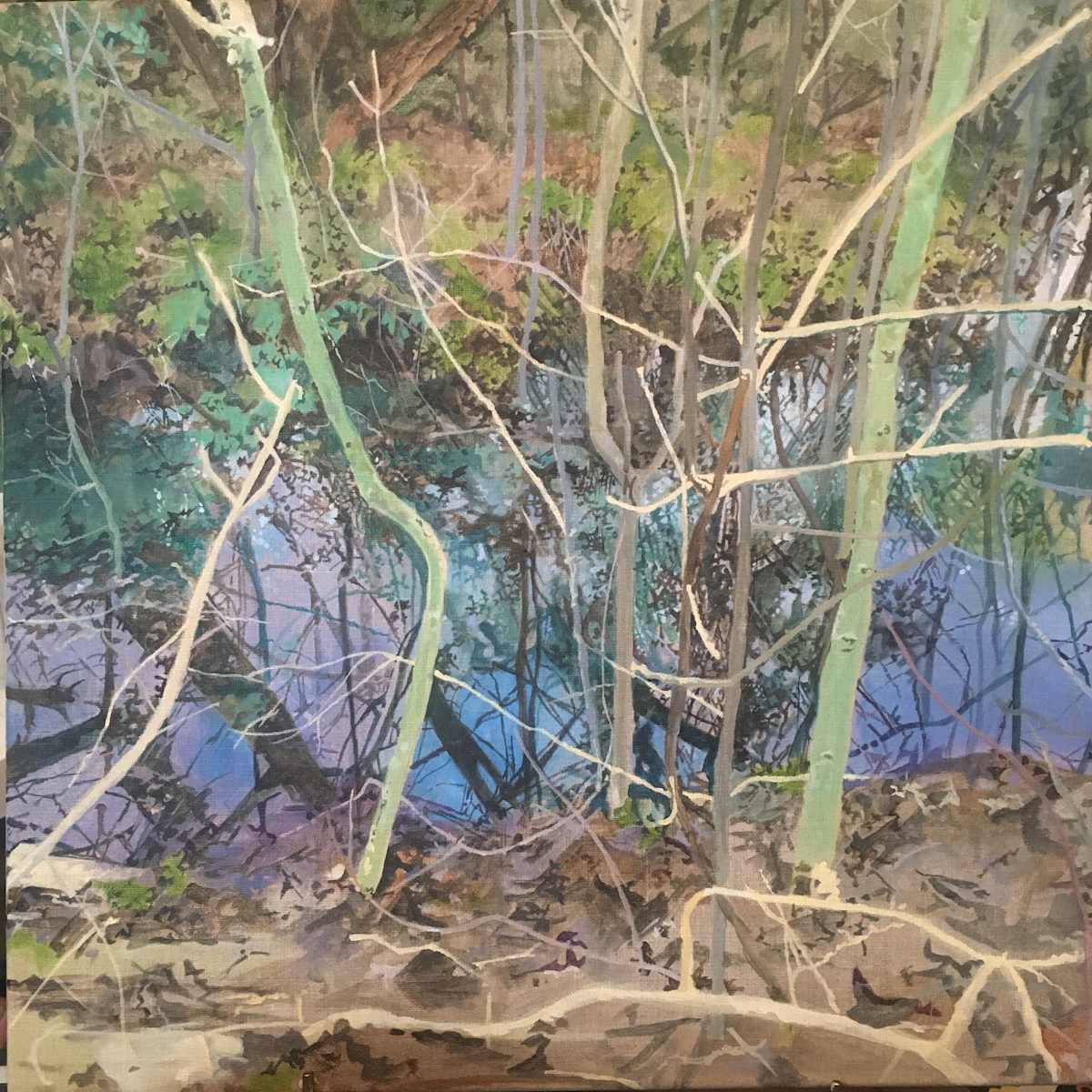 Thicket with Water by Sarah Dee Barrett, Image 1.