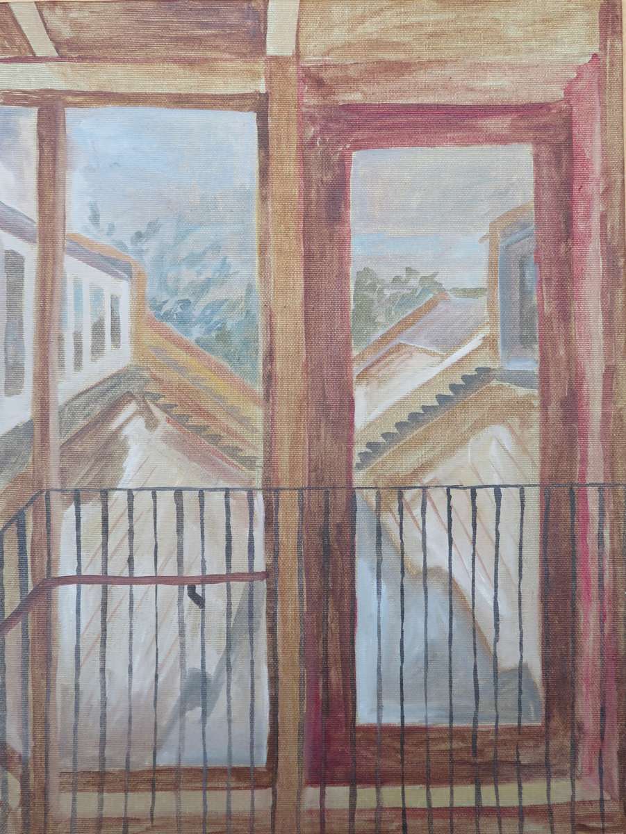 Wet Rooftops View by Sarah Dee Barrett 