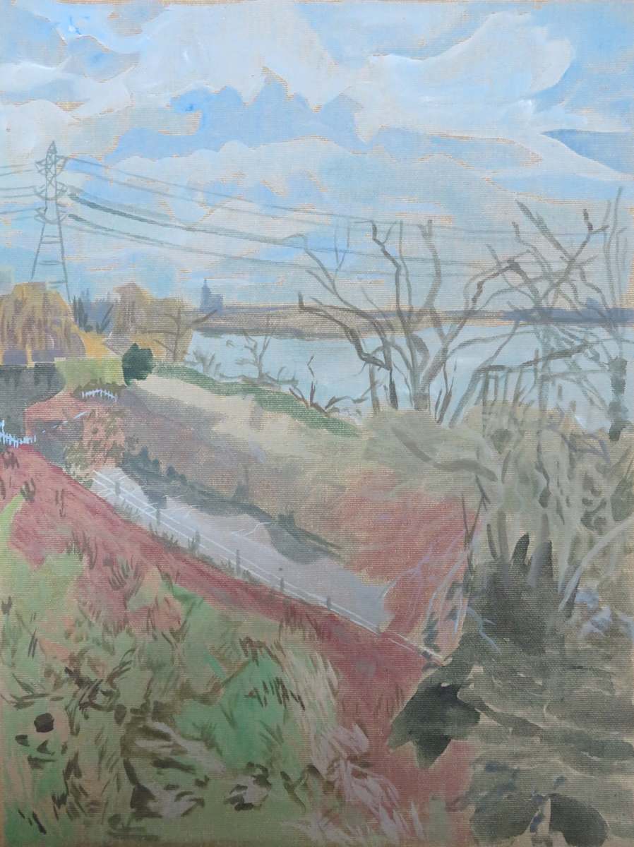 Winter Pylon View by Sarah Dee Barrett 