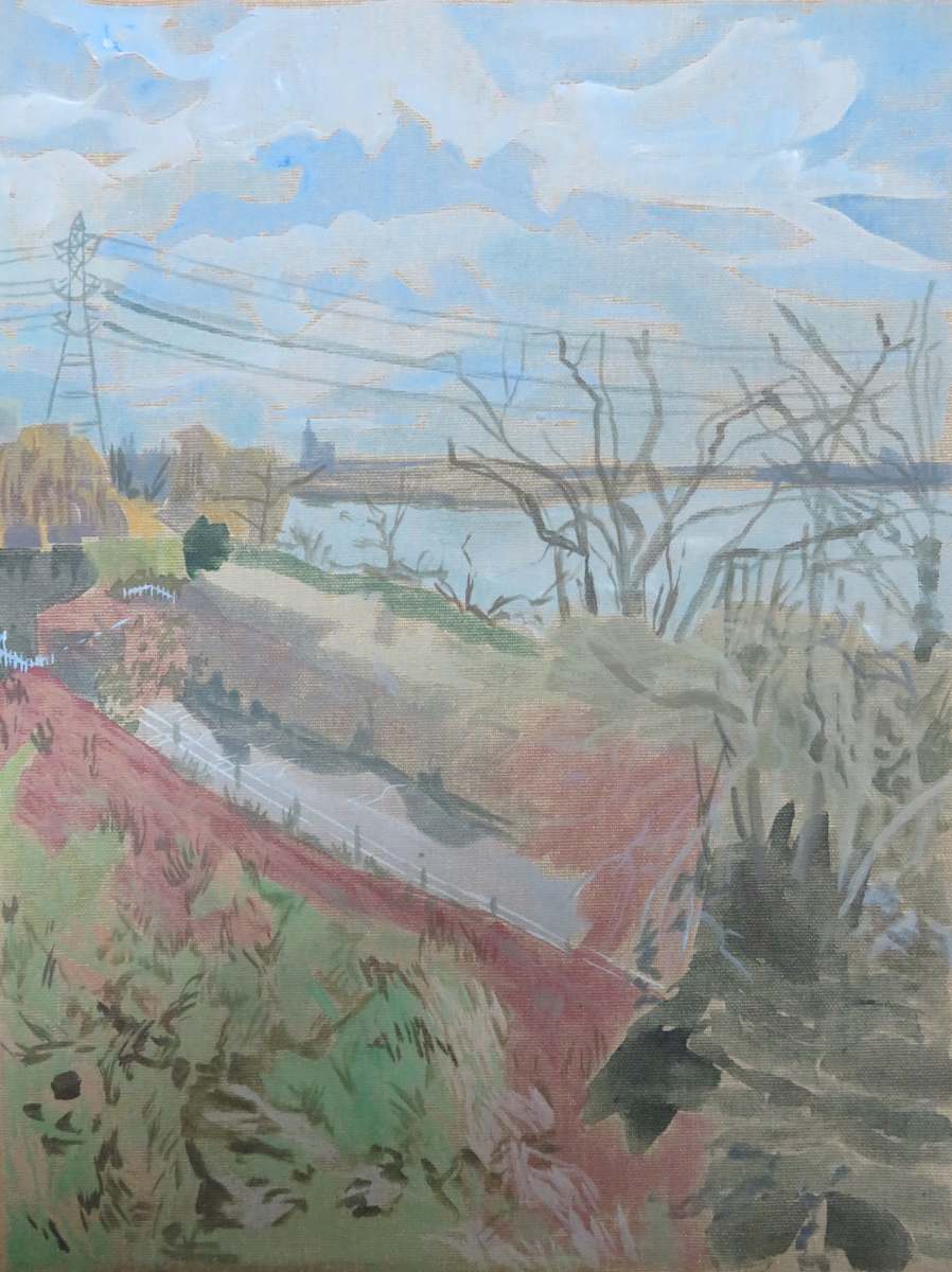 Winter Pylon View by Sarah Dee Barrett, Image 1.