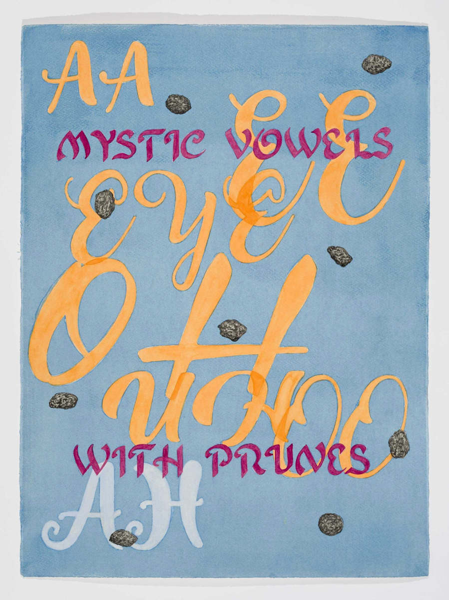 Mystic Vowels with Prunes by Stieg Persson  Image: Mystic Vowels with Prunes, 2022