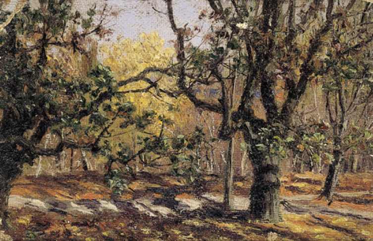 Autunno. Frutteto in Ucraina by Nikolaj Aleksandrovich Sergeev 