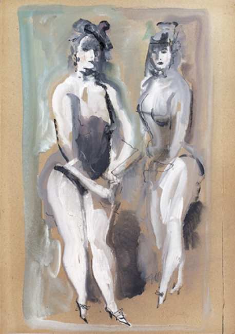 La bionda e la bruna by Konstantin Ivanovich Rudakov 