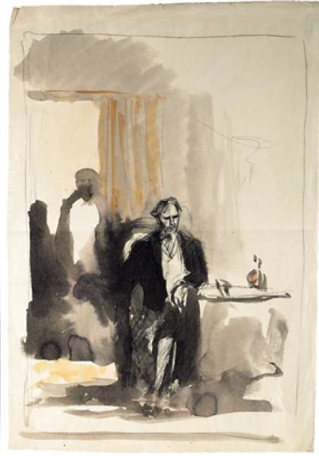 Lavreckij (Ivan Turgenev, Un nido di nobili) by Konstantin Ivanovich Rudakov 