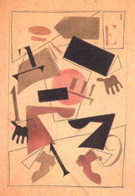 Marinaio con numeri e lettere by Vladimir Vasil’evic Lebedev 