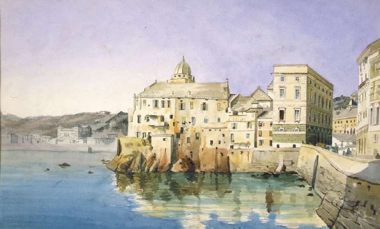 Paesaggio costiero sul mar Nero by Luigi (Ludwig) Osipovich Premazzi 