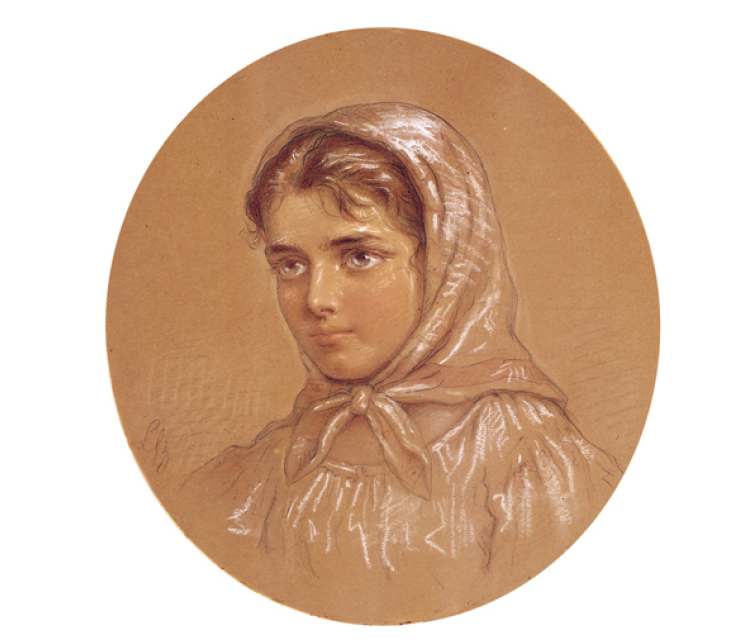 Ritratto di fanciulla by Leonid Florianovich Zhadejko 