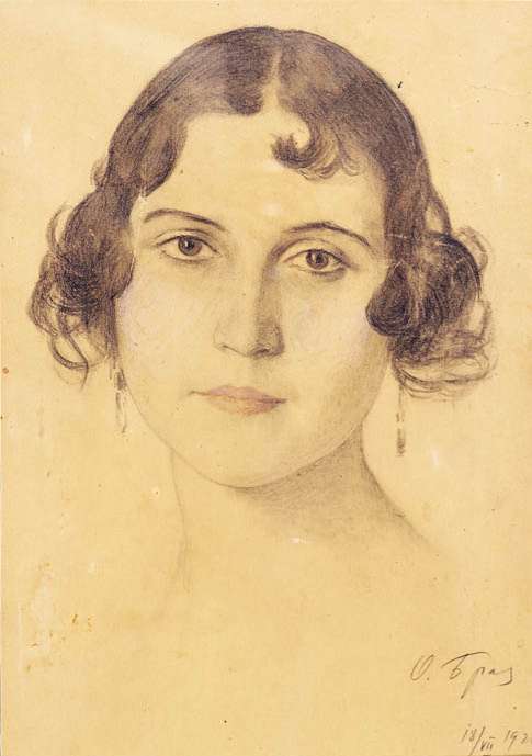 Ritratto di giovane donna by Osip (Iosif) Emmanuilovich Braz 