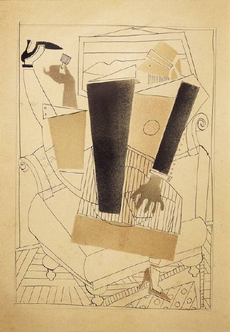 Signora in poltrona. Brindisi by Vladimir Vasil’evic Lebedev 