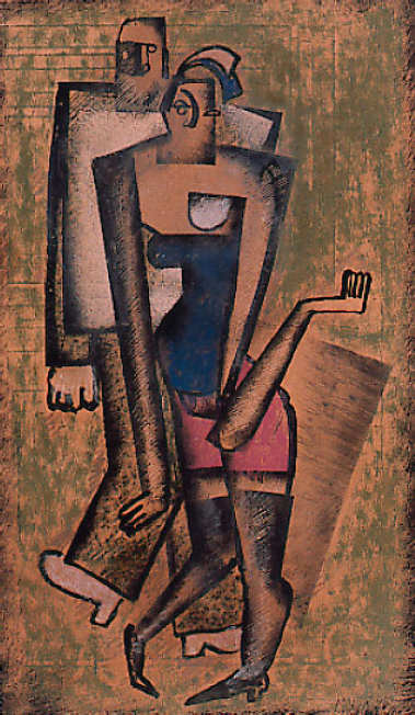 Uomo e donna con giarrettiere by Kazimir Severinovich Malevich 