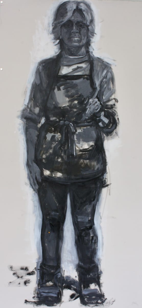 Black & White Self Portrait 1 by Heather Blume 