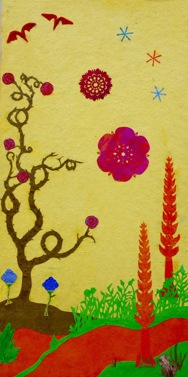 Up A Garden Path Triptych 