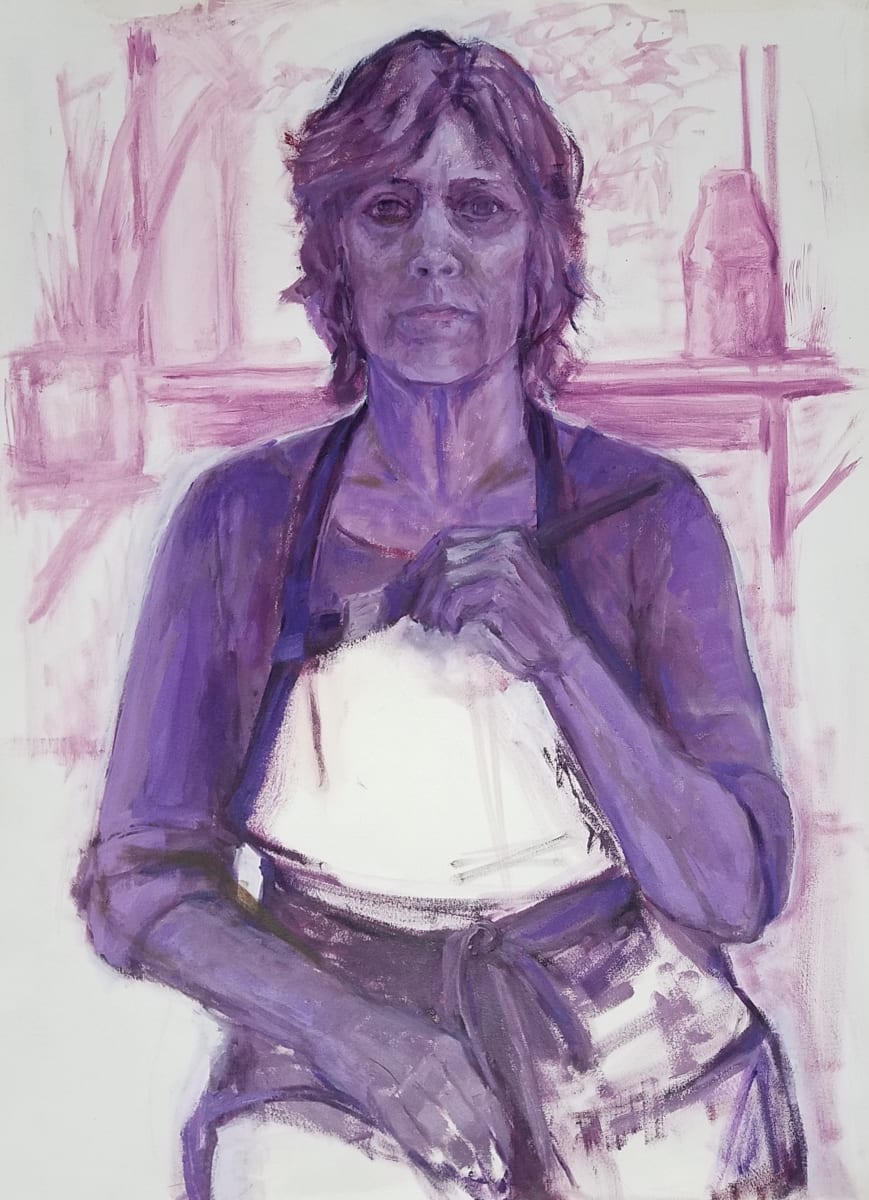 Violet Self Portrait by Heather Blume 