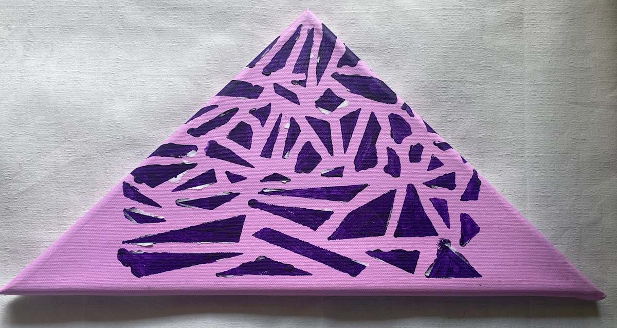 Lilac and purple abstract by Hiliary A. Blalock 