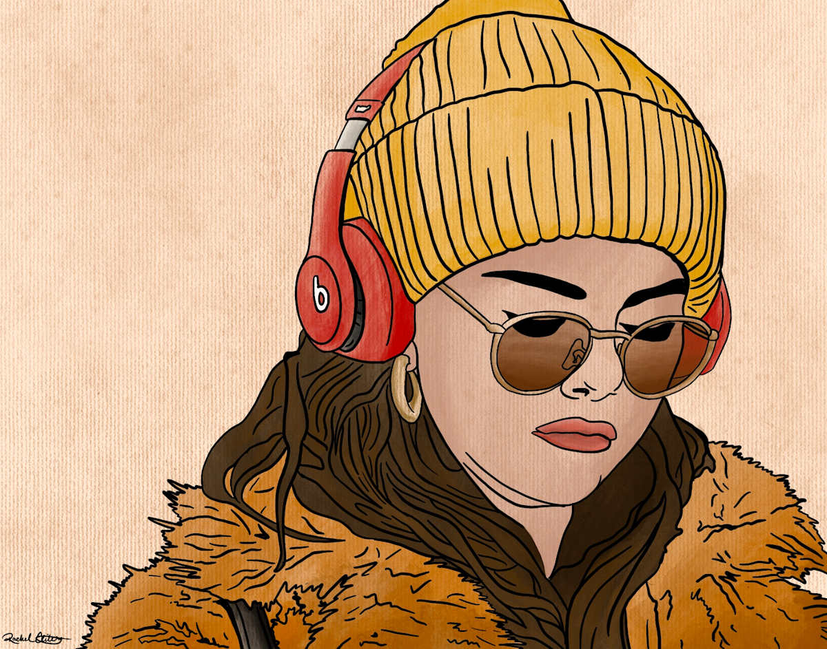 Maybelle by Rachel Clites  Image: A framed, signed, and numbered print of a digitally created artwork on the program Procreate.