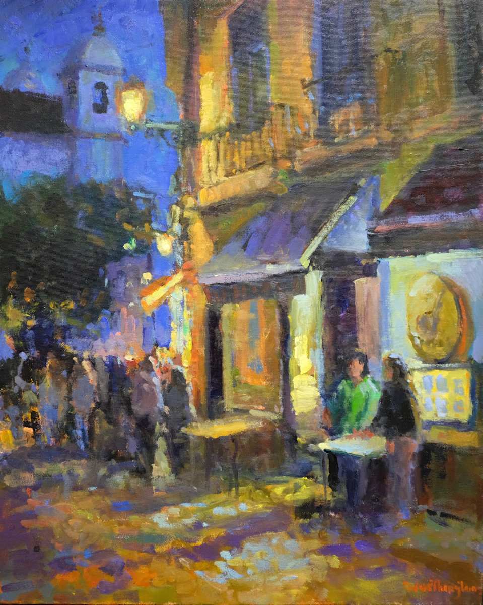 Lisbon at Night by Rick Worthington 