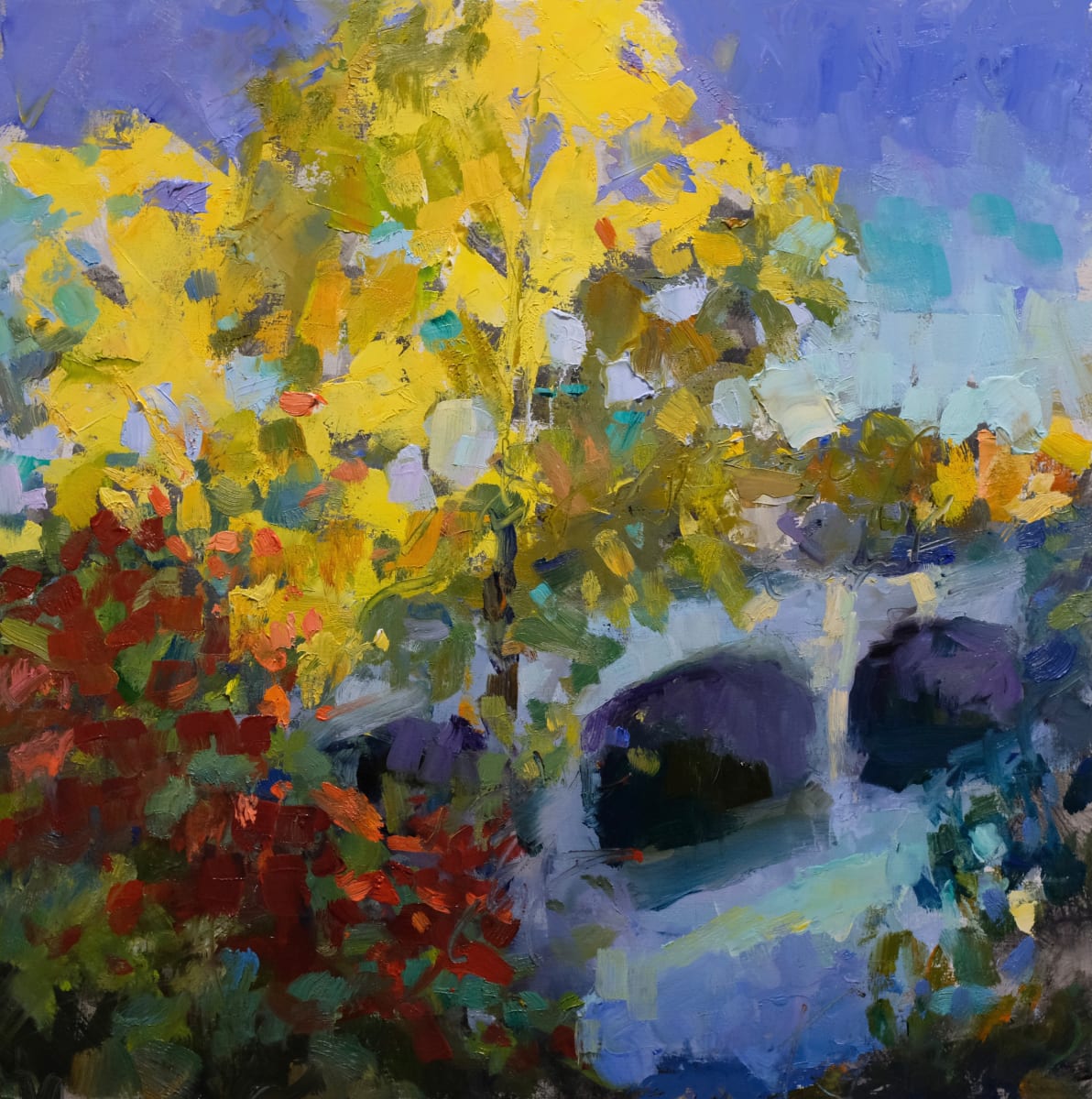 Sumac At Bridge by Rick Worthington 