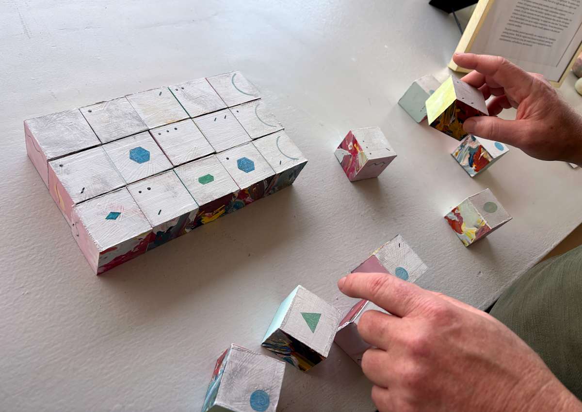 25-Block Prime Numbers Puzzle (1.75 in. cubes) by Juliet Fiss  Image: Gameplay