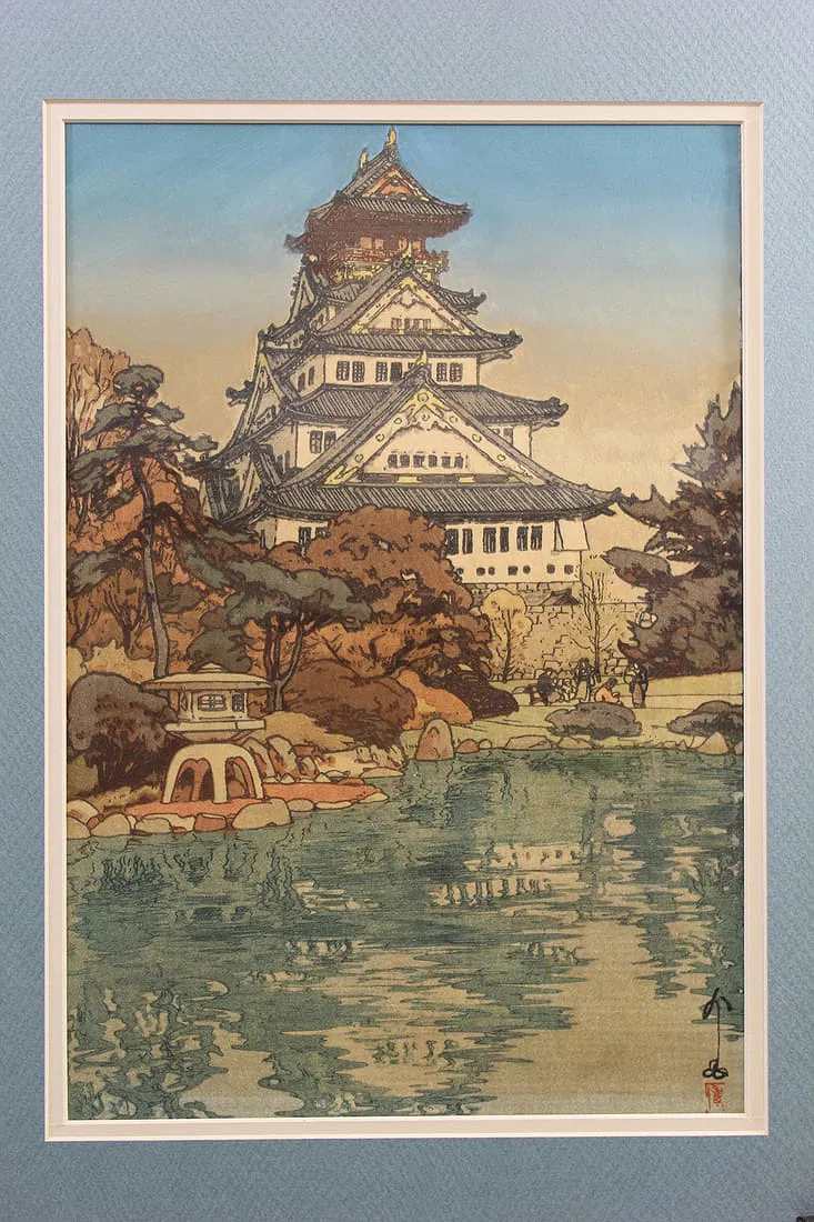 Osaka Castle by HIROSHI YOSHIDA, Image 6.