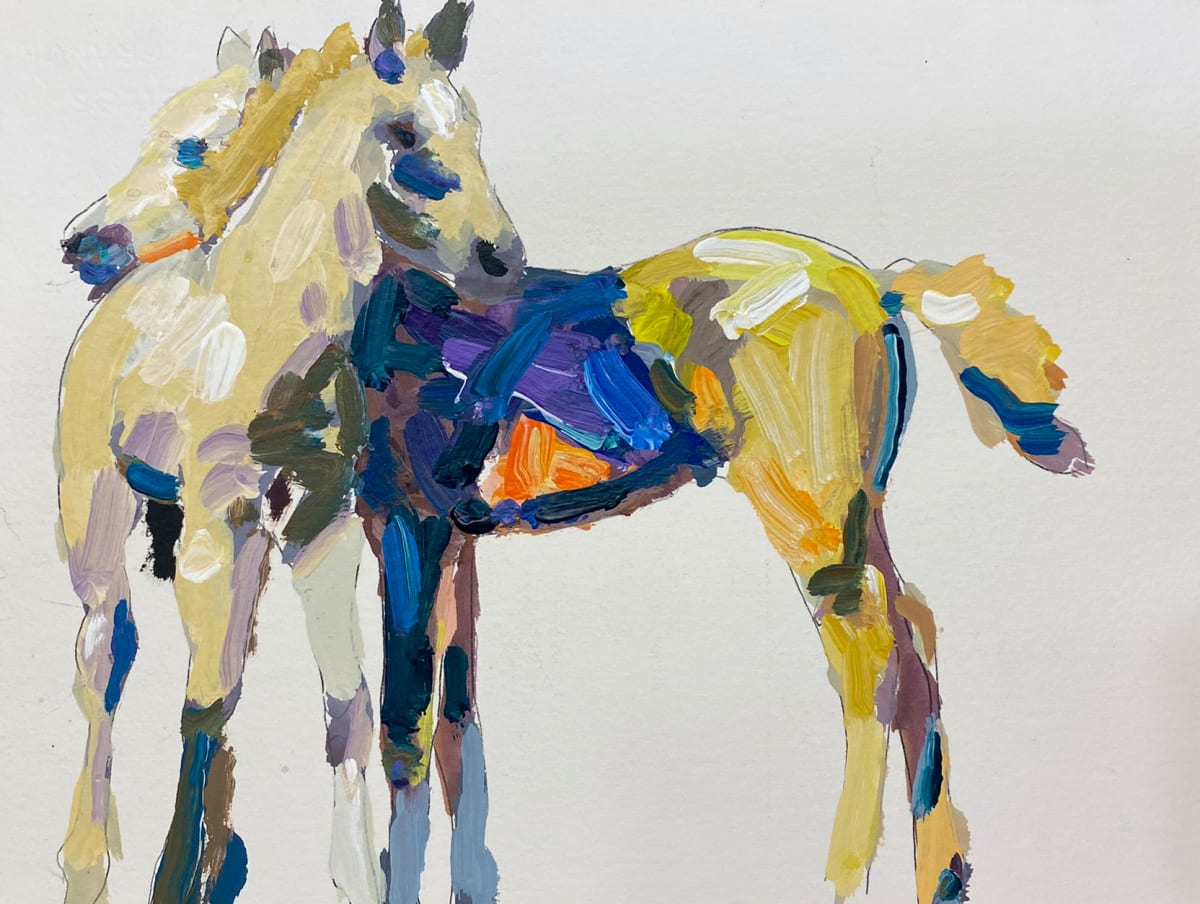 Ochre Colt Study by Melissa Mason, Image 6.