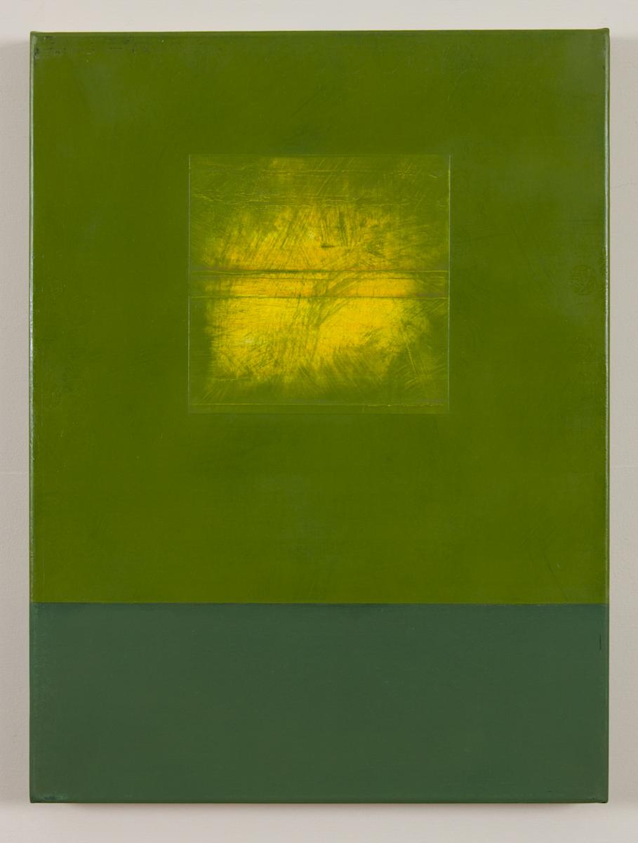 Yellow Square Green-Gray by Hunter B Hadley III 