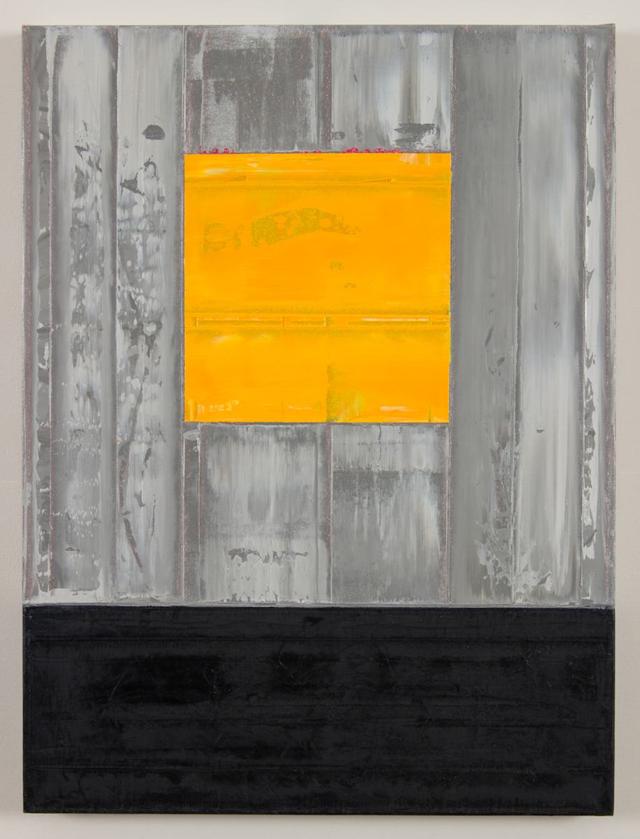 Yellow Square Black I by Hunter B Hadley III 