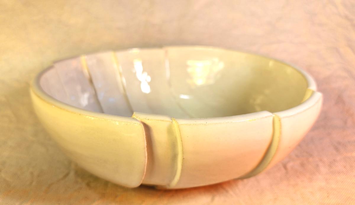 Sliced Bowl by Tony Hyden  Image: white traditional bowl shape altered