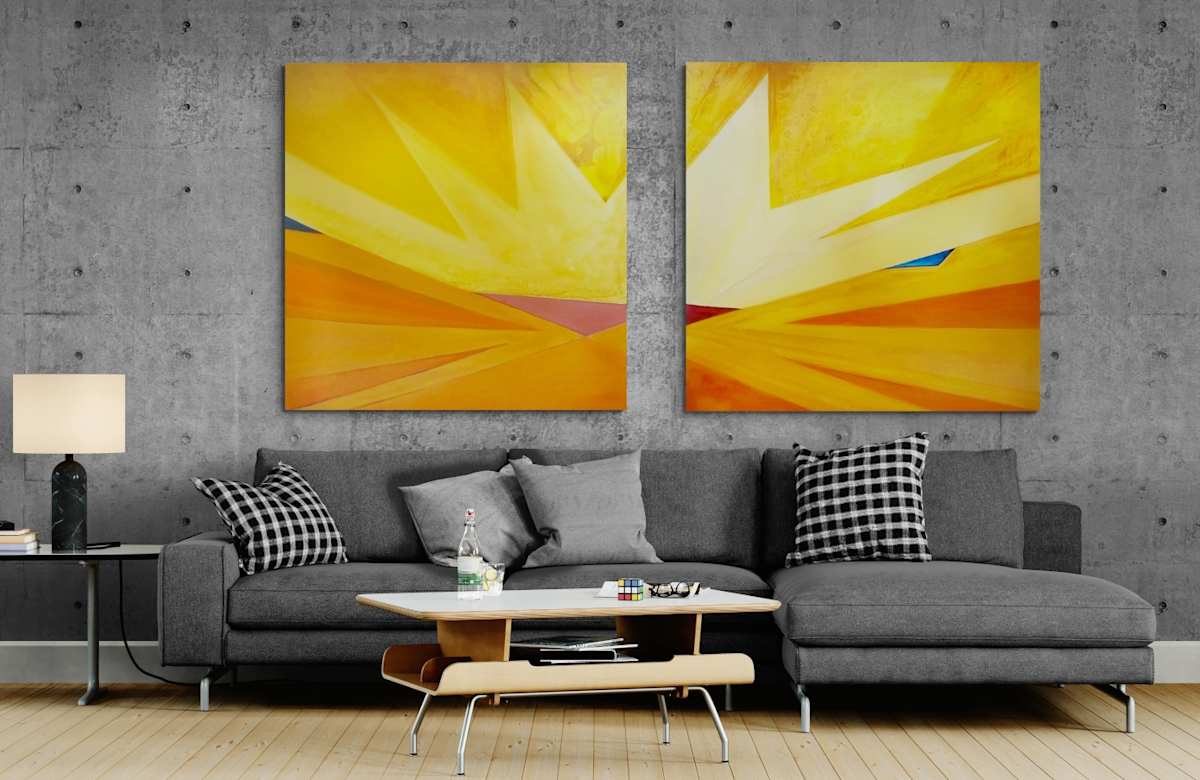 Sunrise Kitty Diptych by Tony Hyden, Image 2.