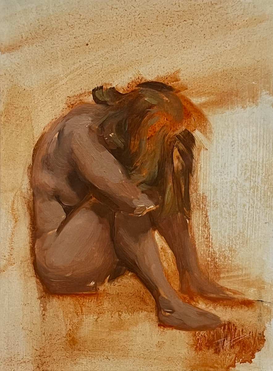 Study in Orange by Michelle Dahl 