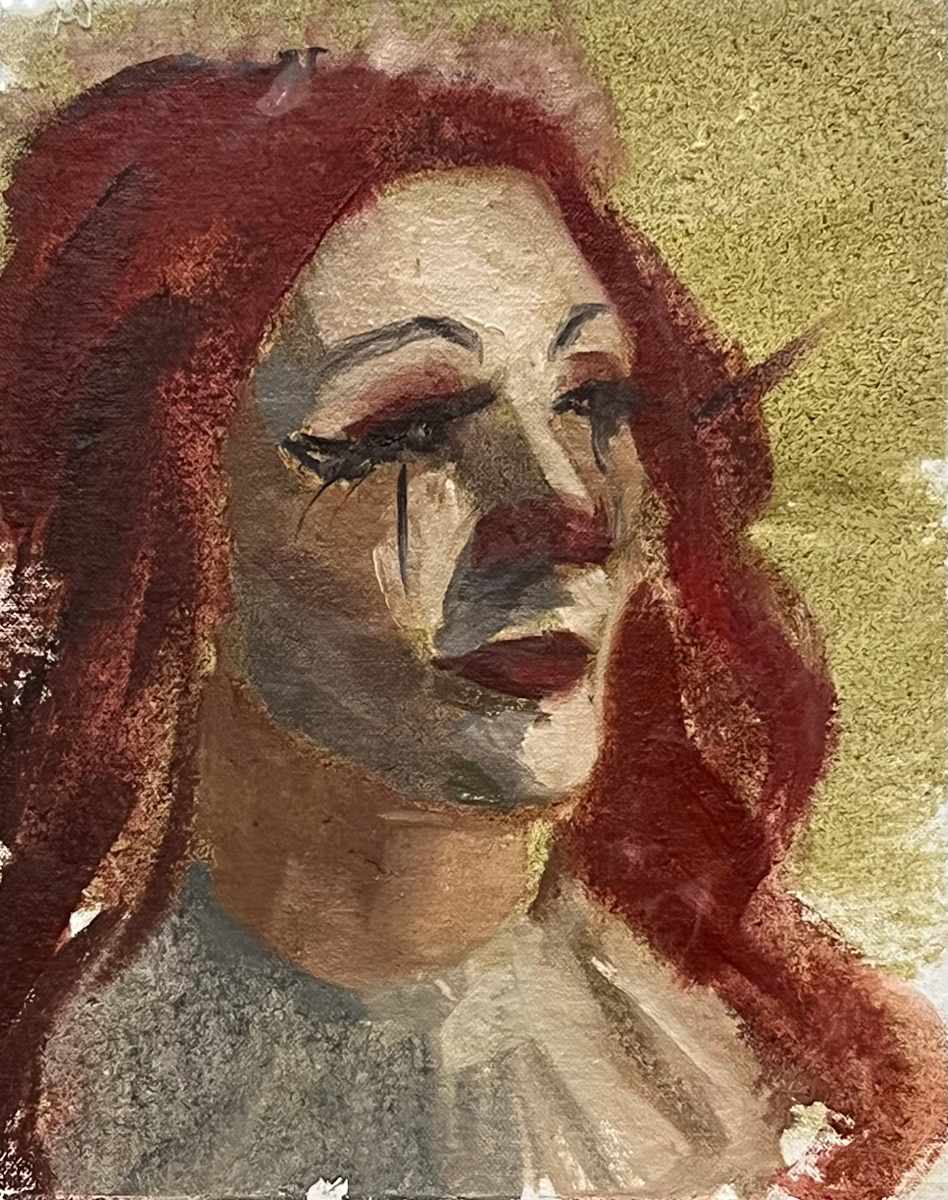 Clown Study by Michelle Dahl 