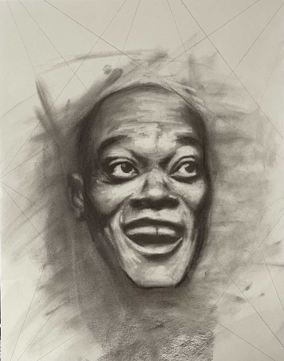 Tonal study for "Be Happy MothaF**R" by Michelle Dahl 