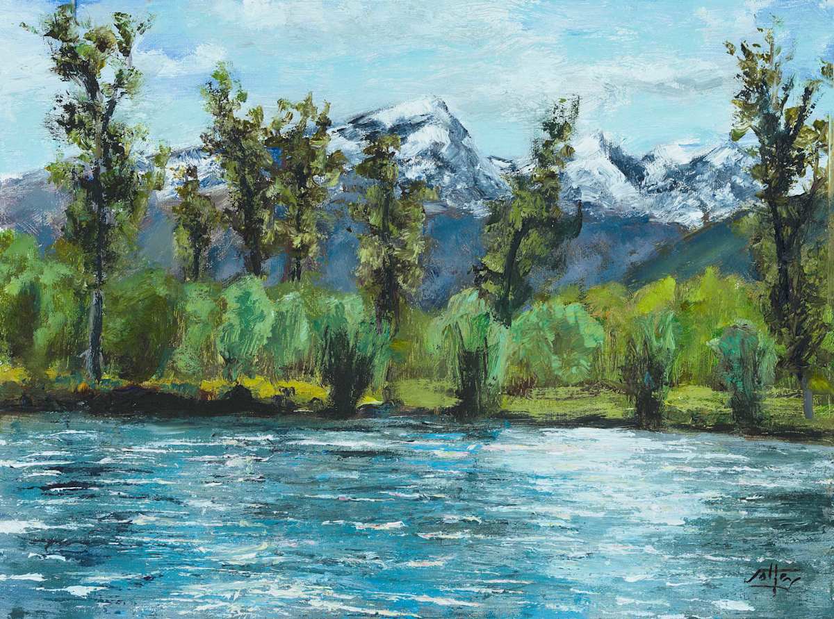 Bitterroot River Plein Air by Ryan Jolley, Image 1.