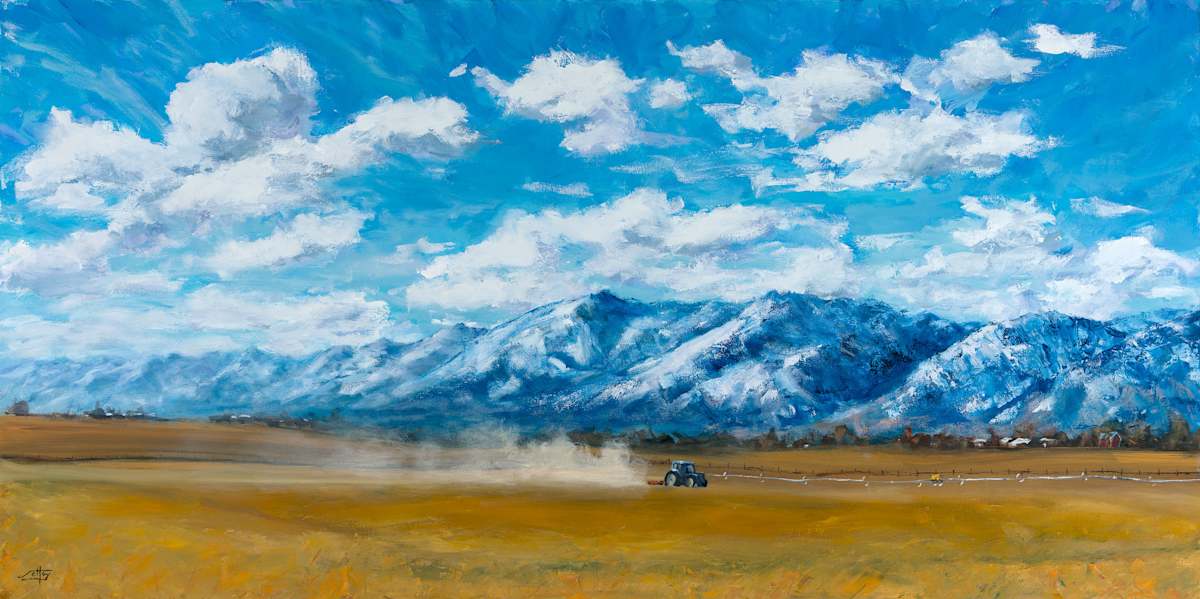 Flail Mowing The South Fields by Ryan Jolley, Image 1.