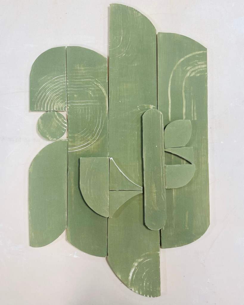 Green Mod Study 7 by Carla Roth 