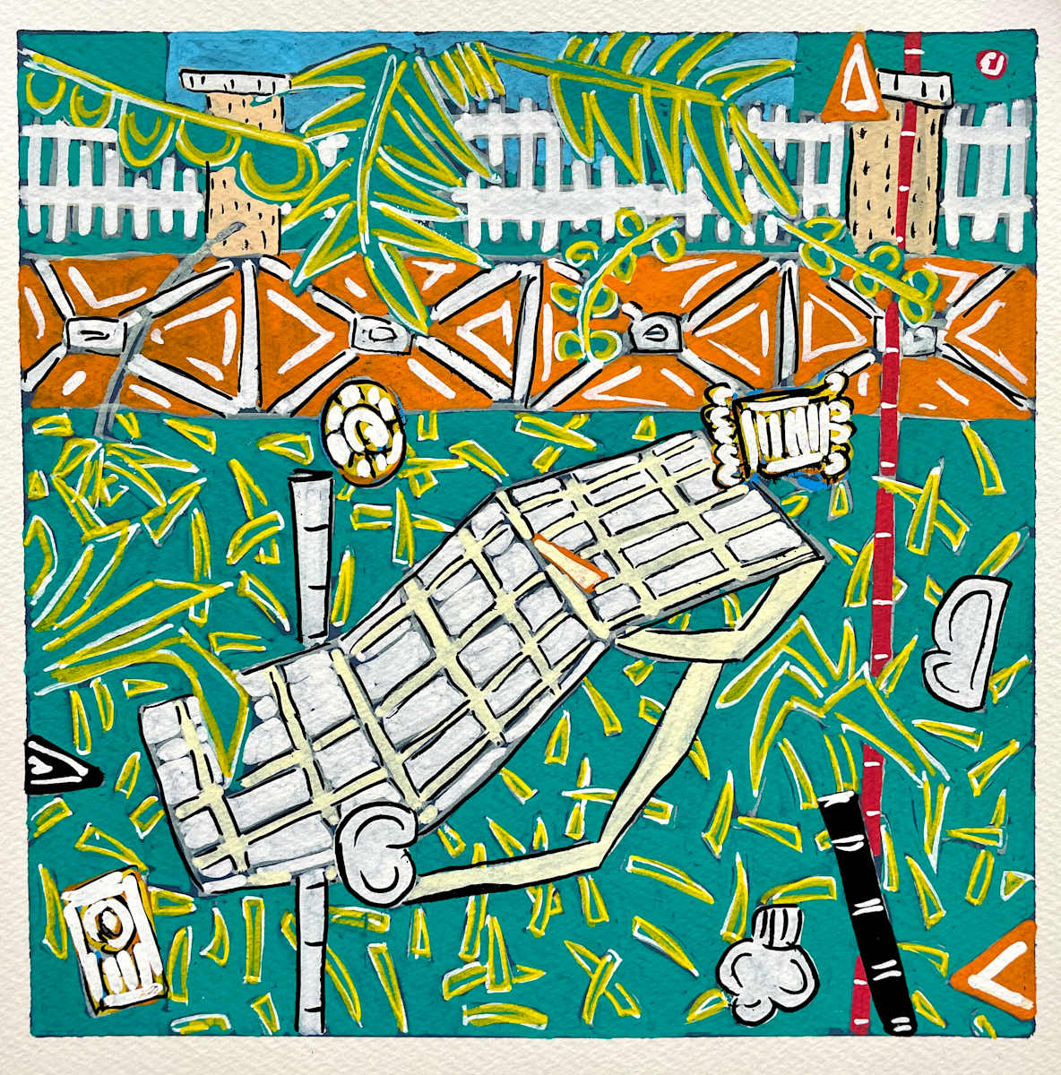 Bajan backyard by Alec Cumming 