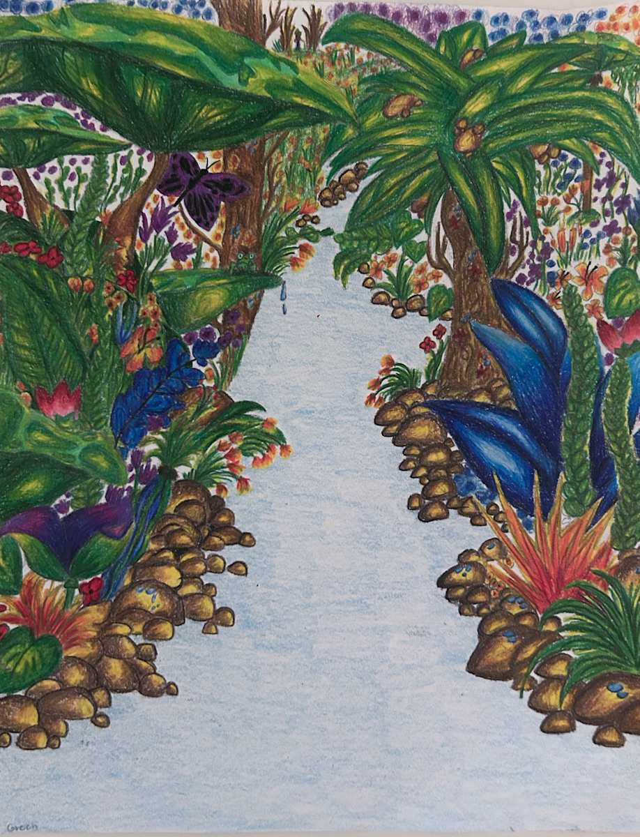 Where the Green Breathes by Madison Green  Image: Where stillness holds its breath, and the green world begins to speak