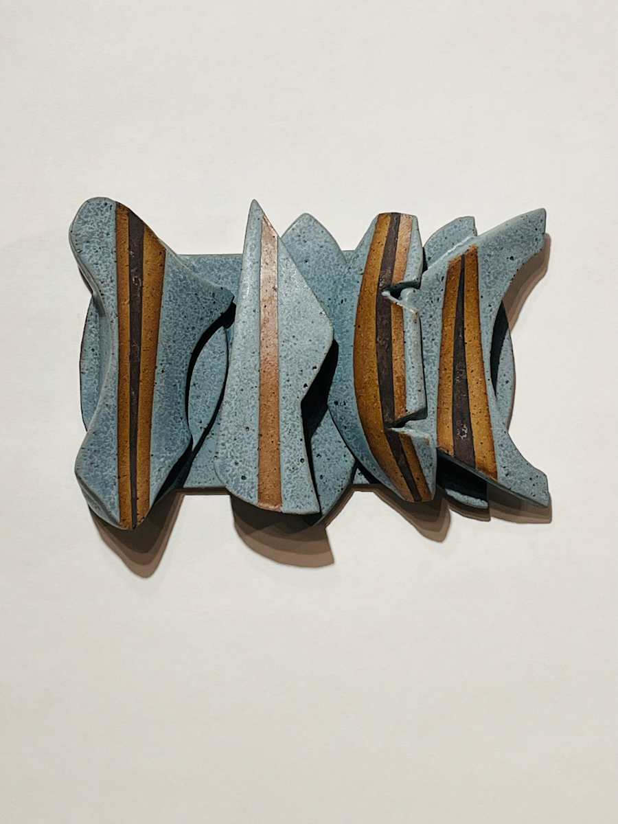 Blue Waves by Kate Lawless  Image: Ceramic wall piece