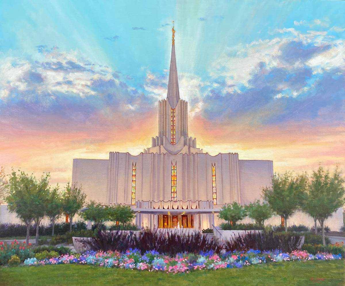 Jordan River Temple  - 2022 by Ken Corbett, Image 1.
