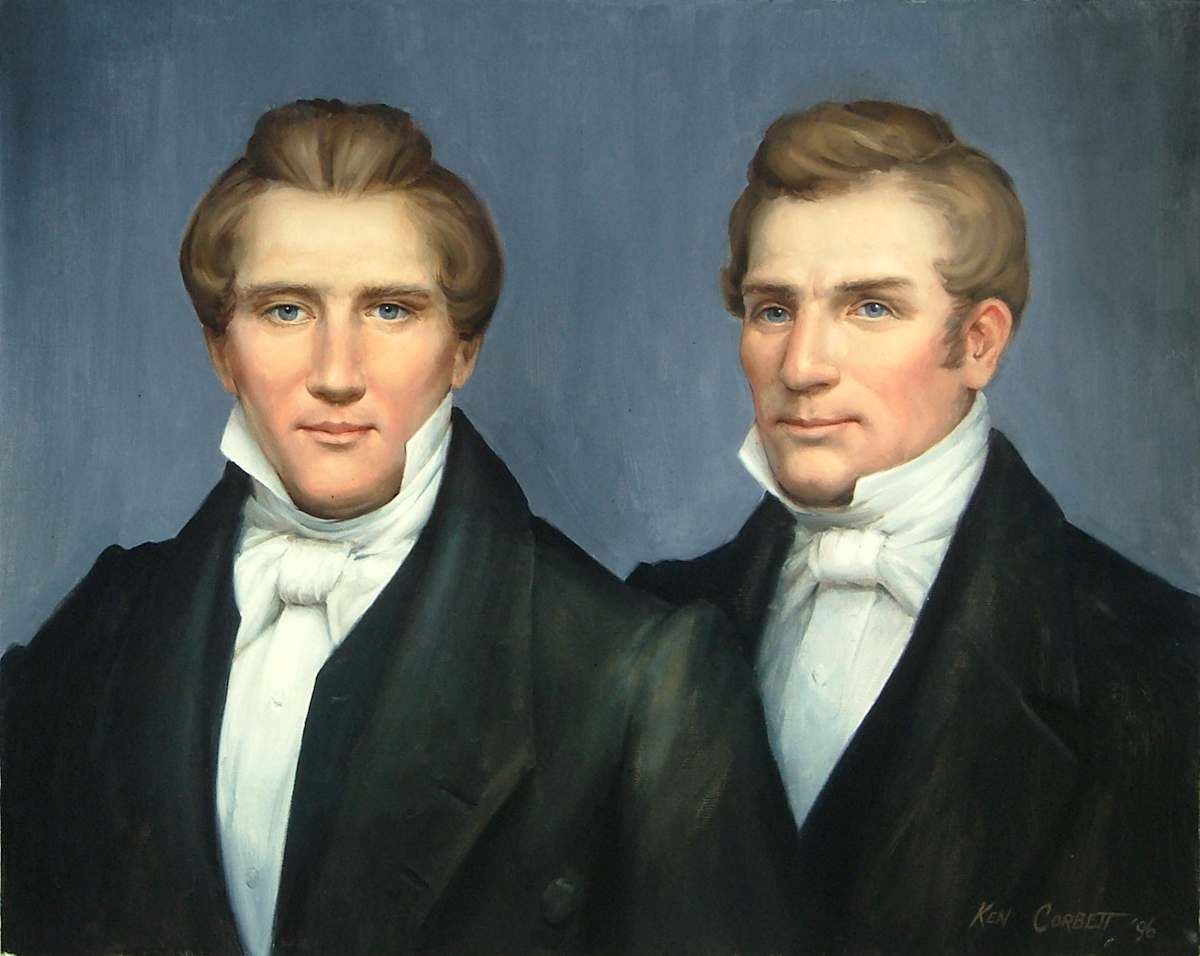 Joseph and Hyrum by Ken Corbett  Image: Joseph and Hyrum
