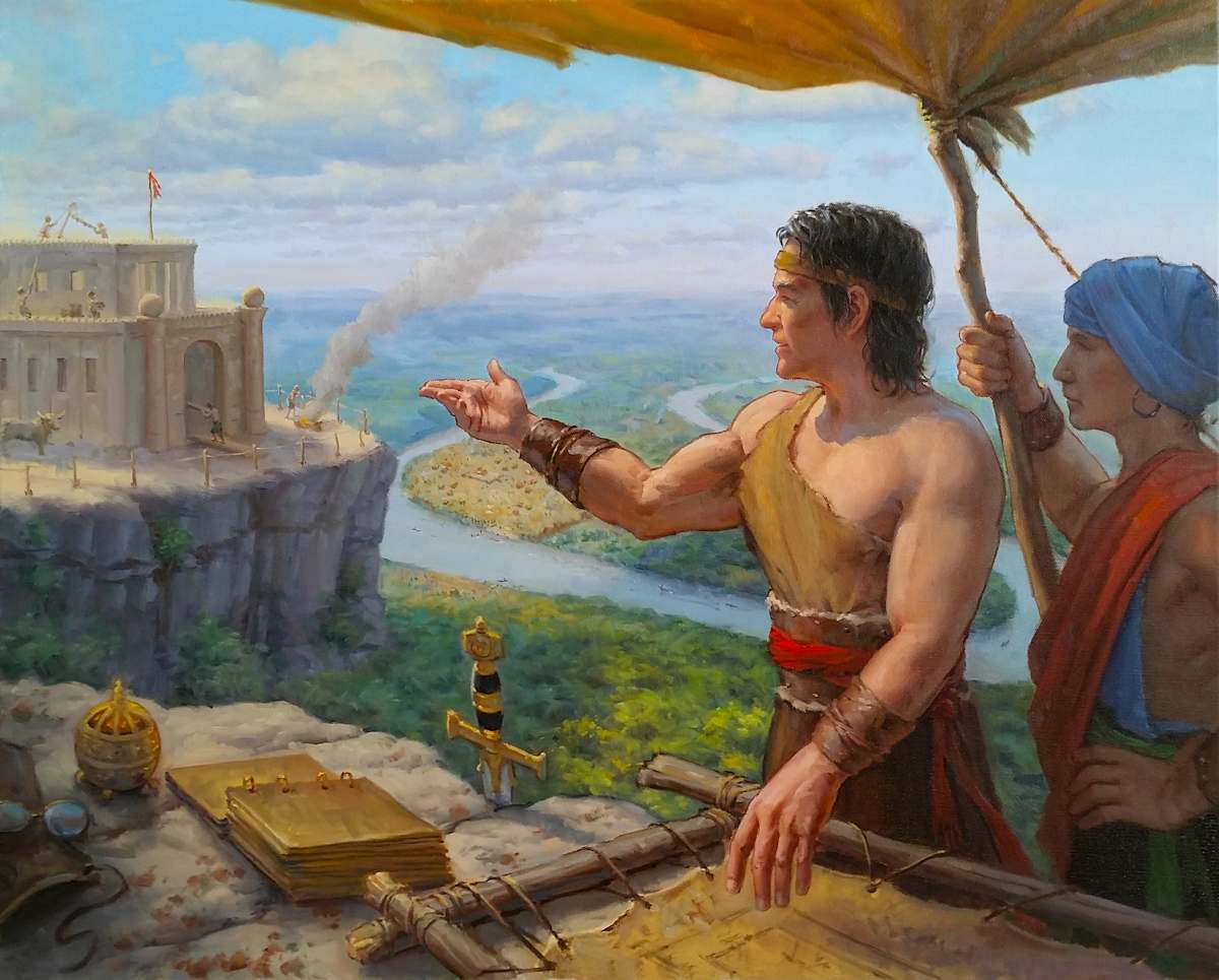 Nephi Builds a Temple by Ken Corbett, Image 1.