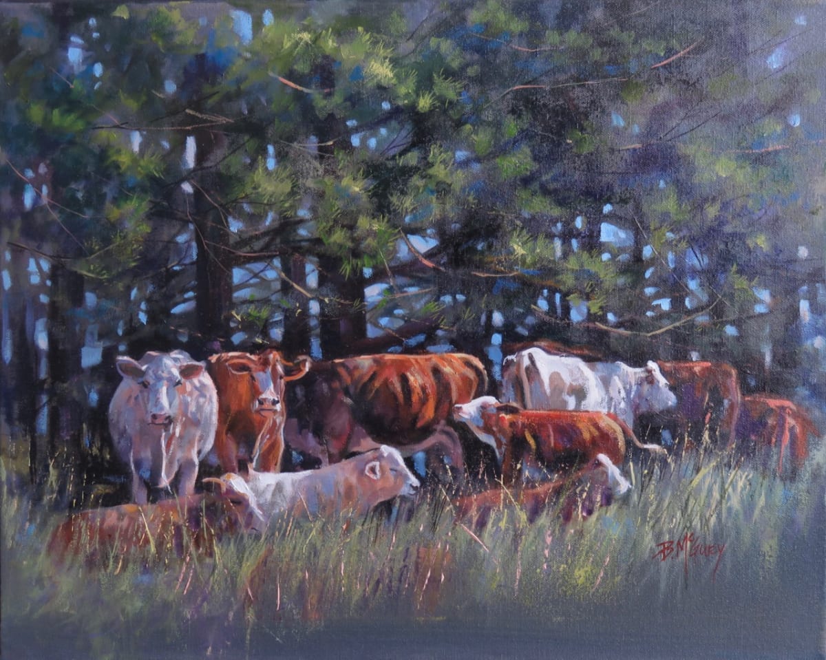 Browzing Bovine by Barbara McGuey 