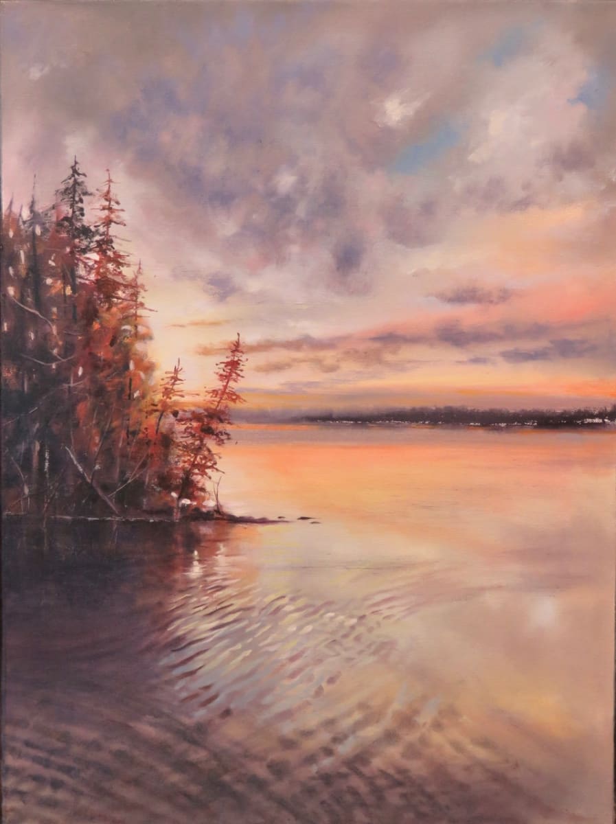 Cottage Life Dawning by Barbara McGuey 
