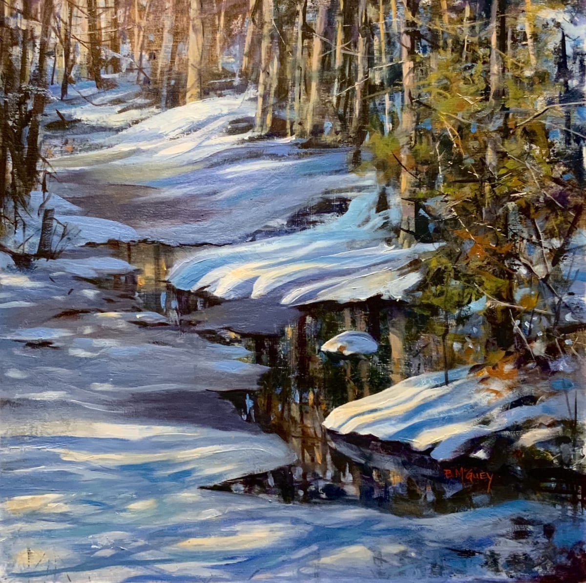 Forest Reflections by Barbara McGuey 