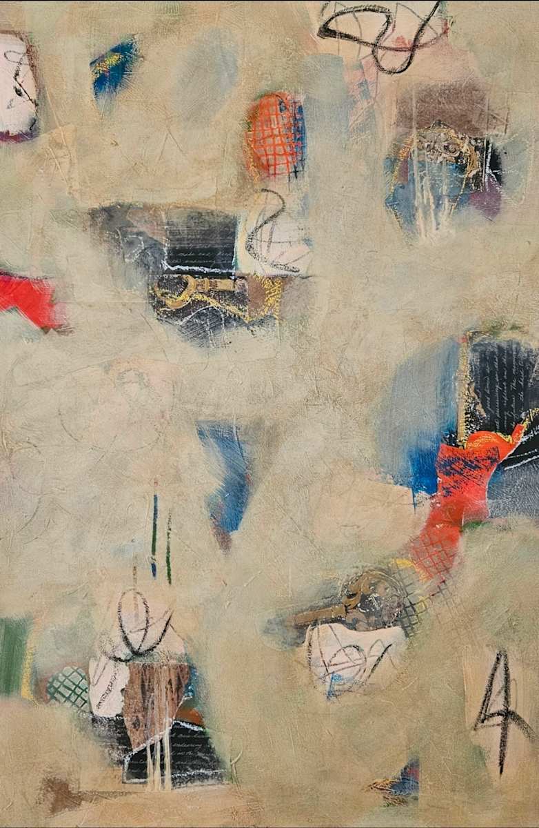 "Reconstruction" by Maria  Costa  Image: 24x36 Framed, Mixed Media